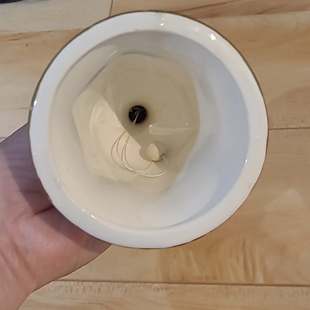 2/$20 Floral Ceramic Bell with Gold Accents - Picture 4 of 4